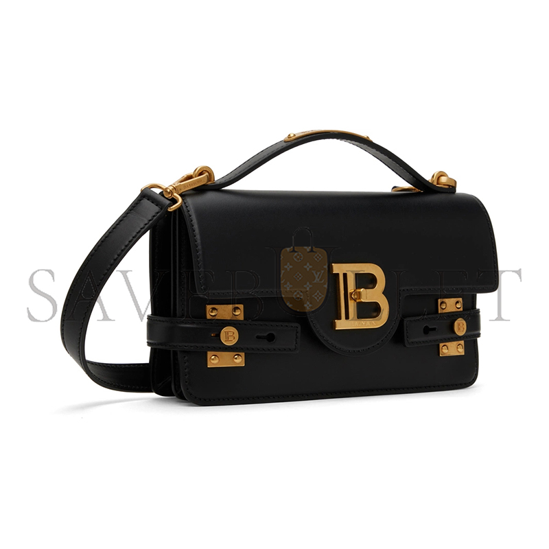 BALMAIN BLACK B-BUZZ 24 BAG EN0DA828LPIS0P (24*14*7.5cm)